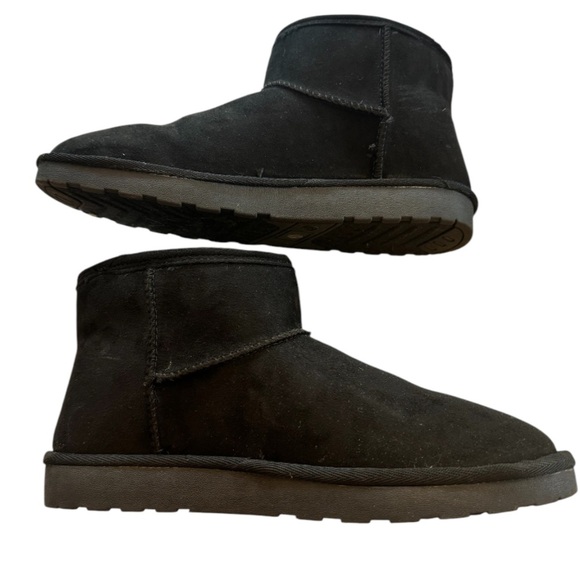 Arizona Jean Co Womens Slater Flat Heel Winter Ankle Bootie Black Boots - Picture 6 of 7